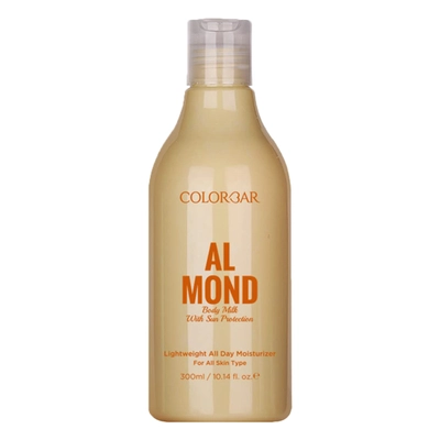 Colorbar Almond Body Milk 300 ml | Enriched With Avocado Oil | Sun Protection | All Day Moisturization | Deep Hydration | Lightweight | For All Skin Type, Pack of 1