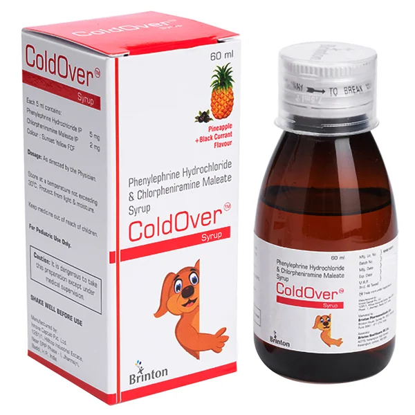 Coldover Syrup, 60 ml, Pack of 1