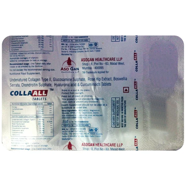 Collaall Tablet 10's, Pack of 10