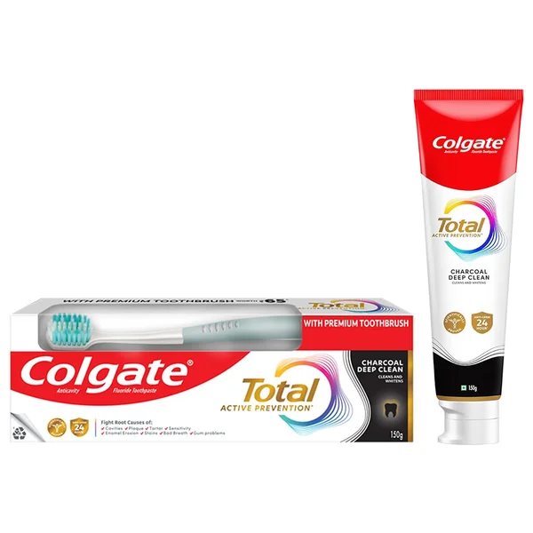 Colgate Total Charcoal-Deep Clean Toothpaste, 150 gm