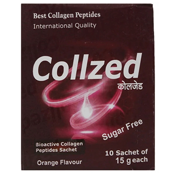 Collzed Sugar Free Orange Flavour Sachet 15 gm