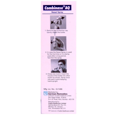 Combinase AQ Nasal Spray 70 mdi, Pack of 1 NASAL SPRAY