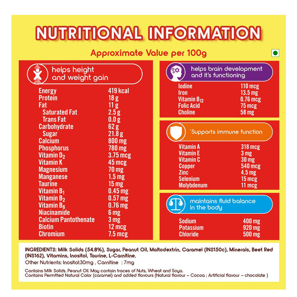 Complan Royale Chocolate Flavour Nutrition Drink Powder, 200 gm Refill ...