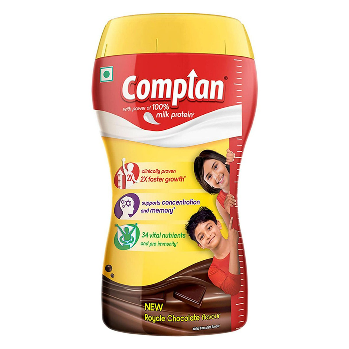 Complan Royale Chocolate Flavour Nutrition Powder, 500 gm Jar, Pack of 1 Complan Royale Chocolate Flavour Nutrition Powder, 500 gm Jar, Pack of 1