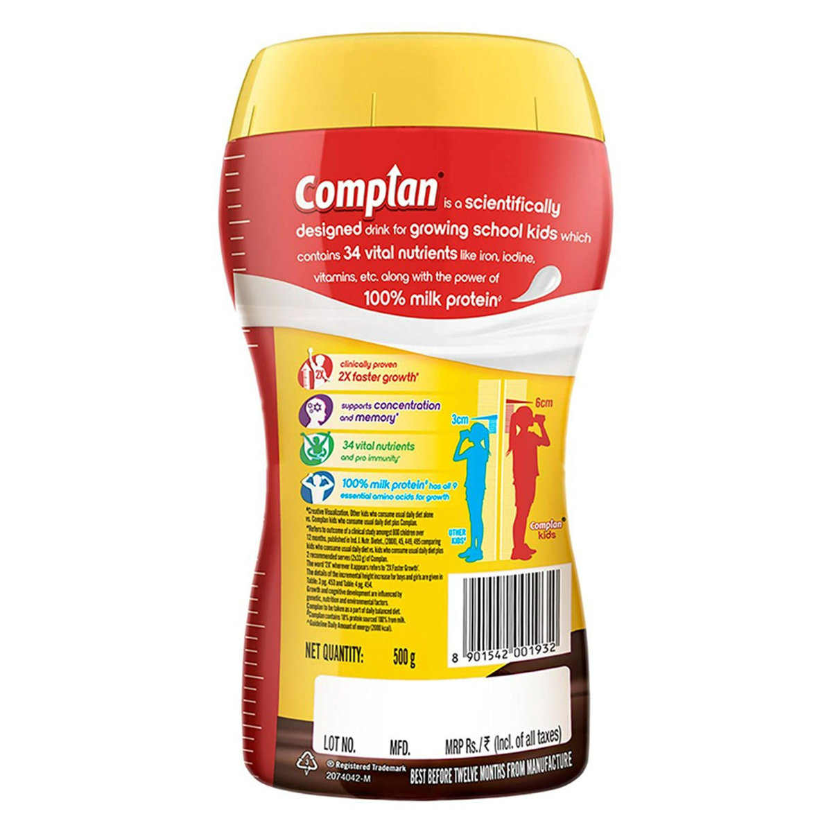 Complan Royale Chocolate Flavour Nutrition Powder, 500 gm Jar, Pack of 1 Complan Royale Chocolate Flavour Nutrition Powder, 500 gm Jar, Pack of 1