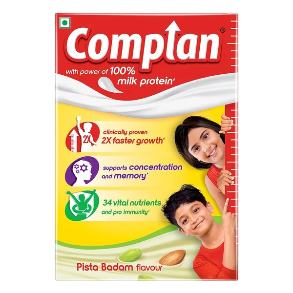 Complan Pista Badam Flavour Nutrition Powder, 500 gm Refill Pack
