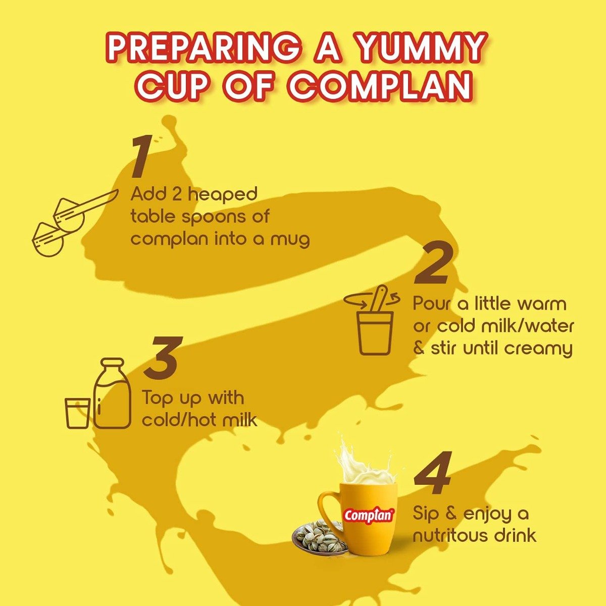 Complan Pista Badam Flavour Nutrition Powder, 500 gm Refill Pack, Pack of 1 Complan Pista Badam Flavour Nutrition Powder, 500 gm Refill Pack, Pack of 1