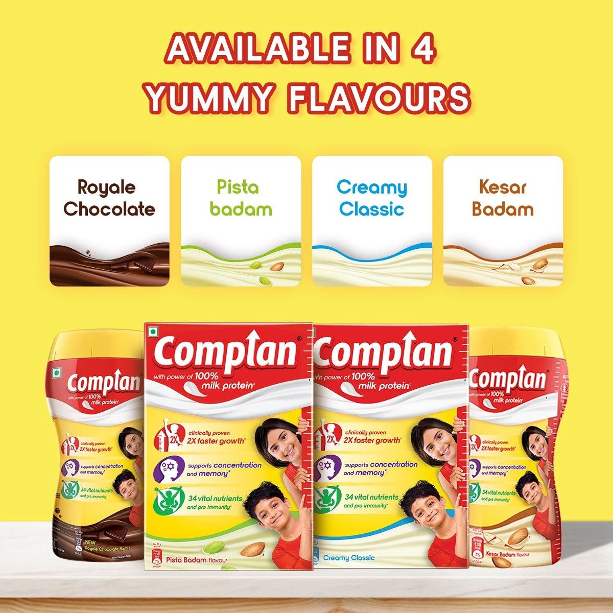 Complan Pista Badam Flavour Nutrition Powder, 500 gm Refill Pack, Pack of 1 Complan Pista Badam Flavour Nutrition Powder, 500 gm Refill Pack, Pack of 1