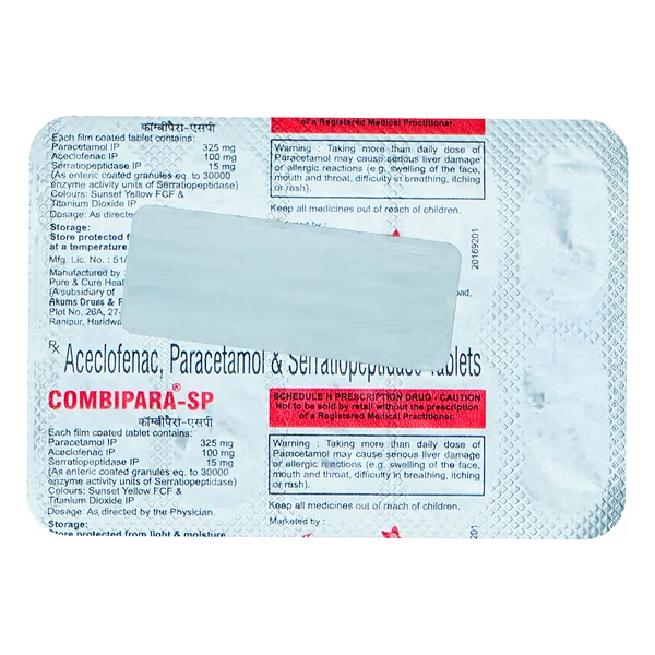 Combipara SP Tablet 10's
