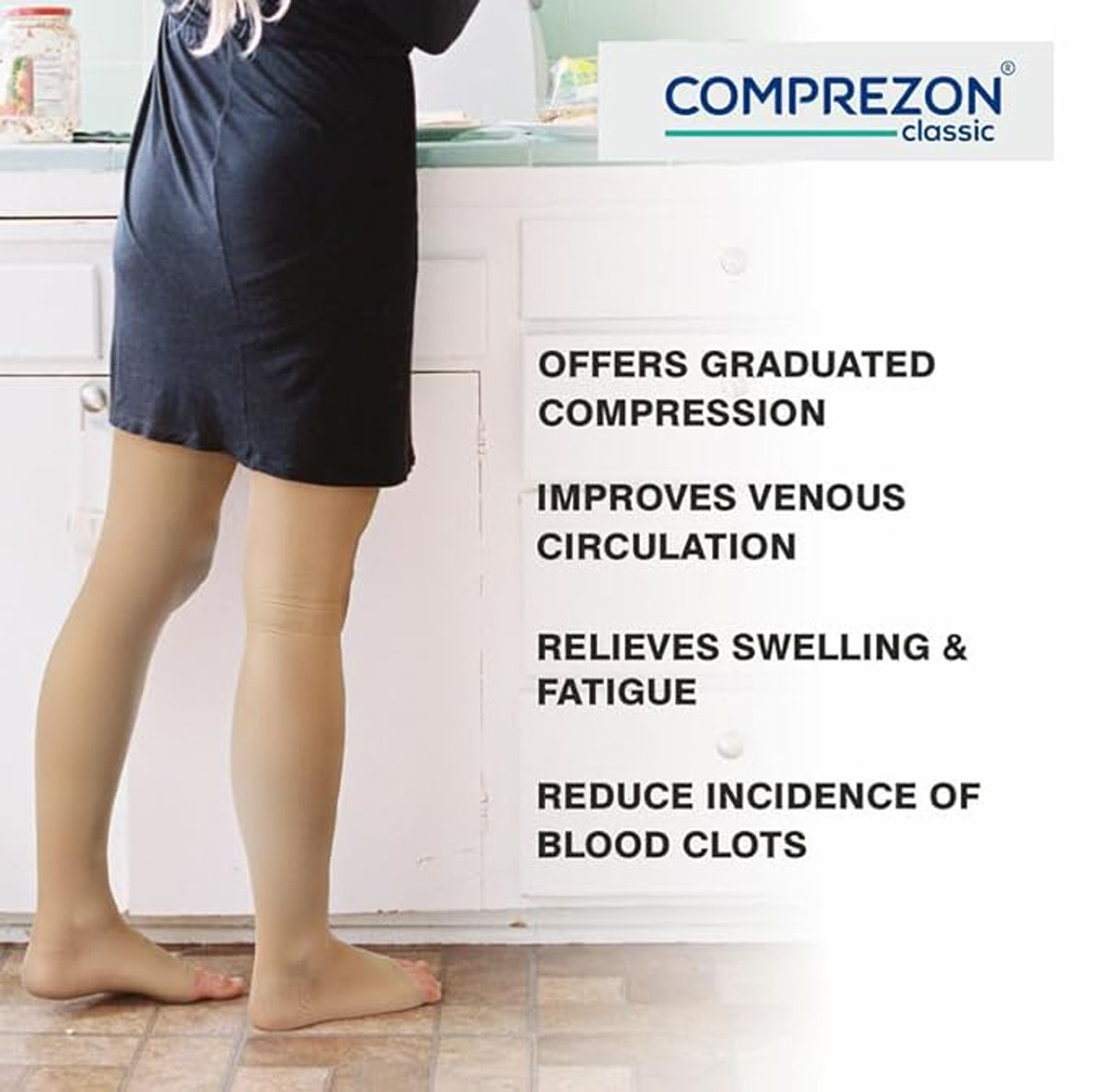 Dynamic Comprezon Stockings Classic 2-AD Small, 1 Count, Pack of 1 Dynamic Comprezon Stockings Classic 2-AD Small, 1 Count, Pack of 1