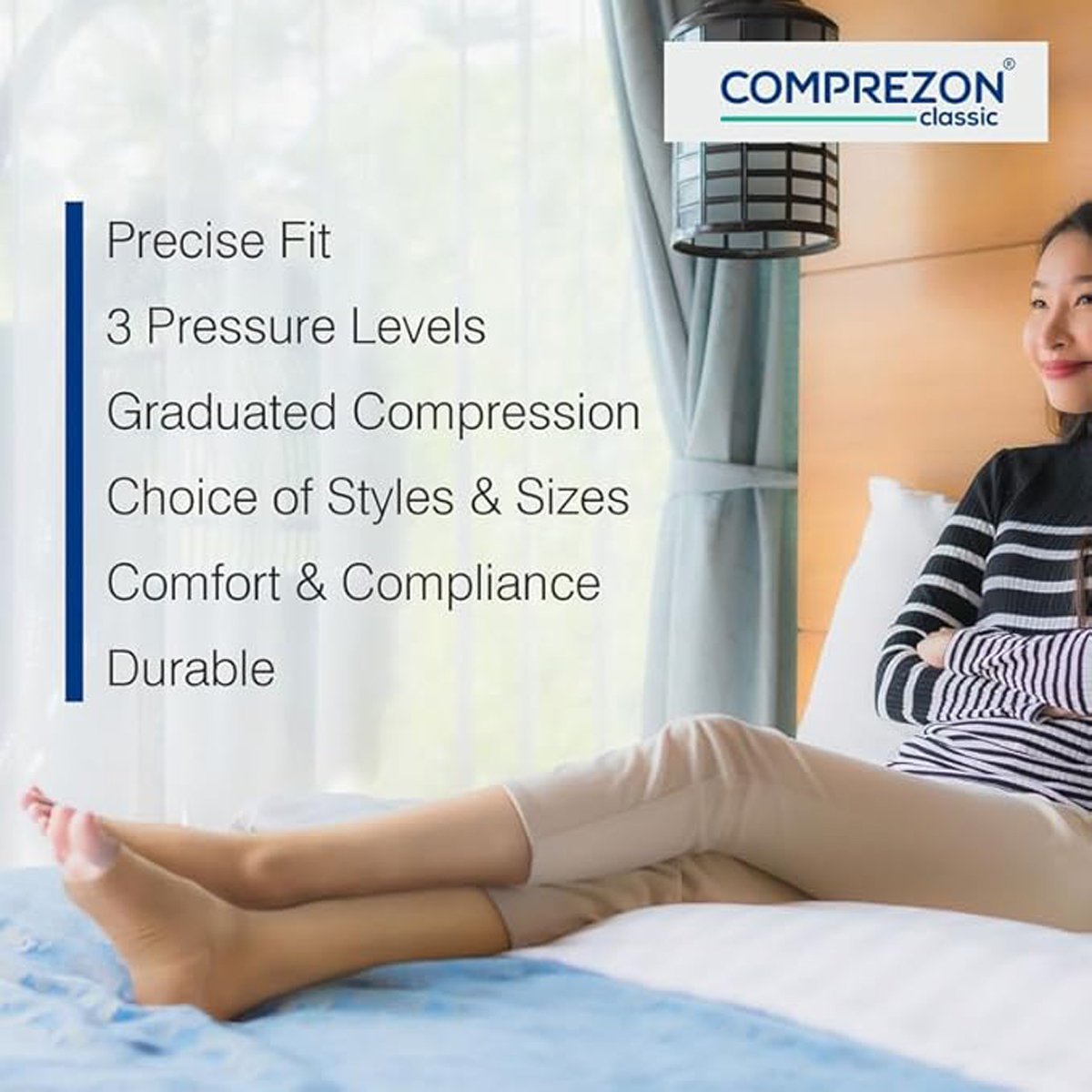 Dynamic Comprezon Stockings Classic 2-AD Small, 1 Count, Pack of 1 Dynamic Comprezon Stockings Classic 2-AD Small, 1 Count, Pack of 1