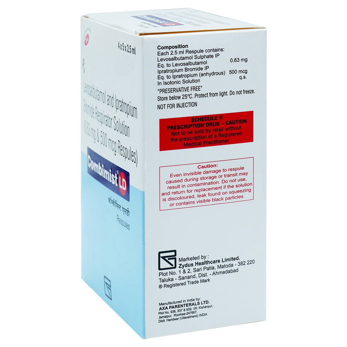 Combimist LD Respule 5X2.5 ml, Pack of 5 Combimist LD Respule 5X2.5 ml, Pack of 5