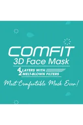Romsons Comfit 3D 4 Layer Face Mask, 25 Count, Pack of 25