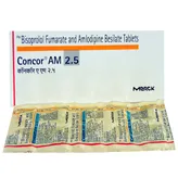 Concor AM 2.5 Tablet 10's, Pack of 10 TABLETS