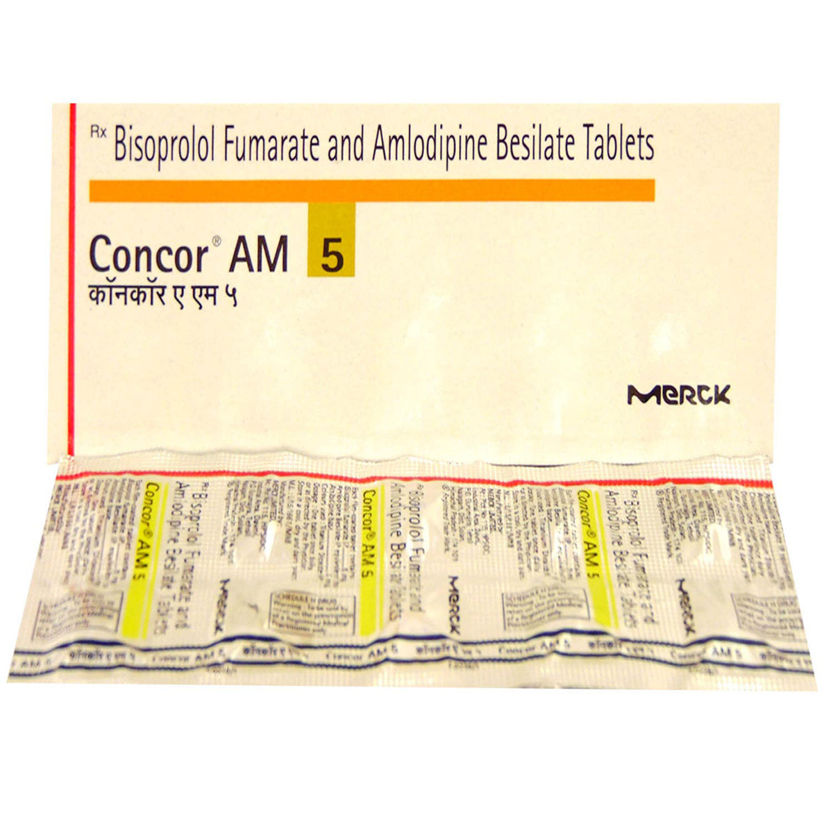 Concor AM 5 Tablet 10's, Pack of 10 TABLETS Concor AM 5 Tablet 10's, Pack of 10 TABLETS