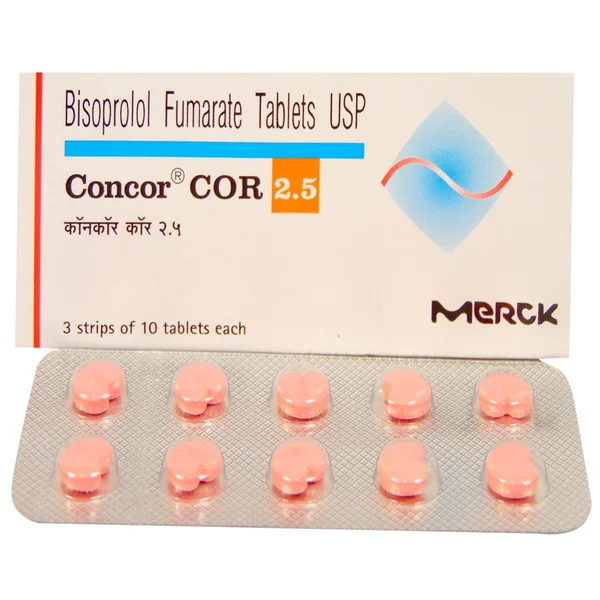 Concor COR 2.5 Tablet 10's, Pack of 10 TABLETS