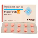 Concor COR 2.5 Tablet 10's, Pack of 10 TABLETS