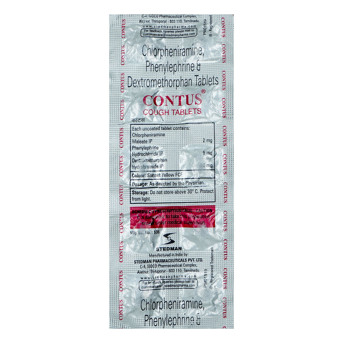 Contus Tablet 10's, Pack of 10 TabletS Contus Tablet 10's, Pack of 10 TabletS