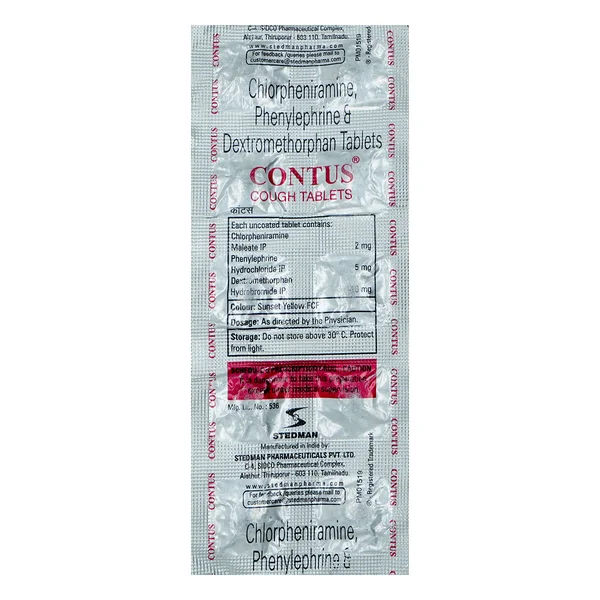 Contus Tablet 10's, Pack of 10 TabletS