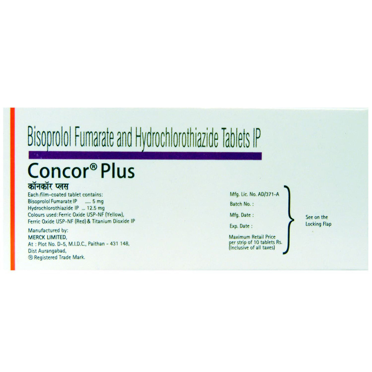 Concor Plus Tablet 10's, Pack of 10 TABLETS Concor Plus Tablet 10's, Pack of 10 TABLETS
