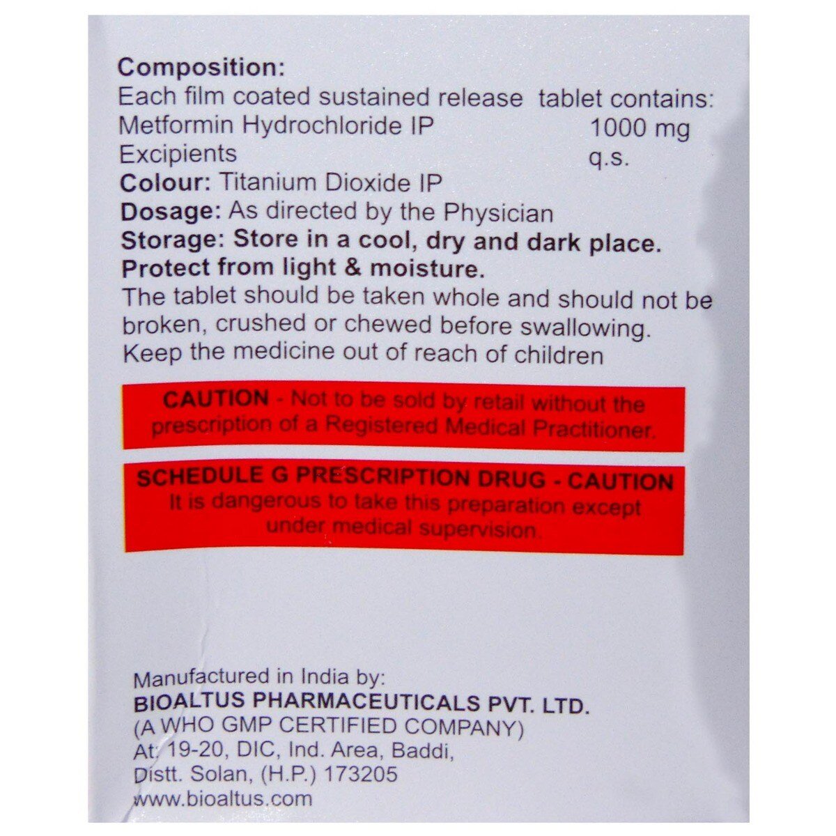Confirmin 1000 mg SR Tablet 15's, Pack of 15 TABLETS Confirmin 1000 mg SR Tablet 15's, Pack of 15 TABLETS