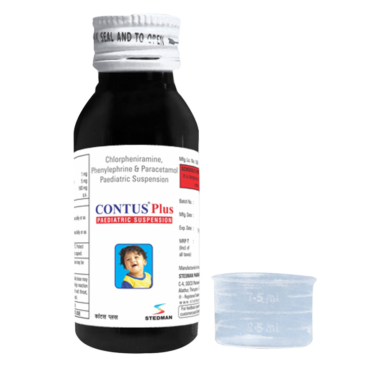 Buy Contus Plus Paediatric Suspension 60 ml Online