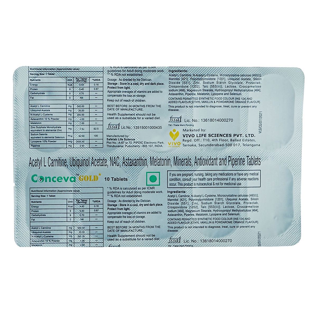 Conceva Gold Tablet Uses, Benefits, Price Apollo Pharmacy