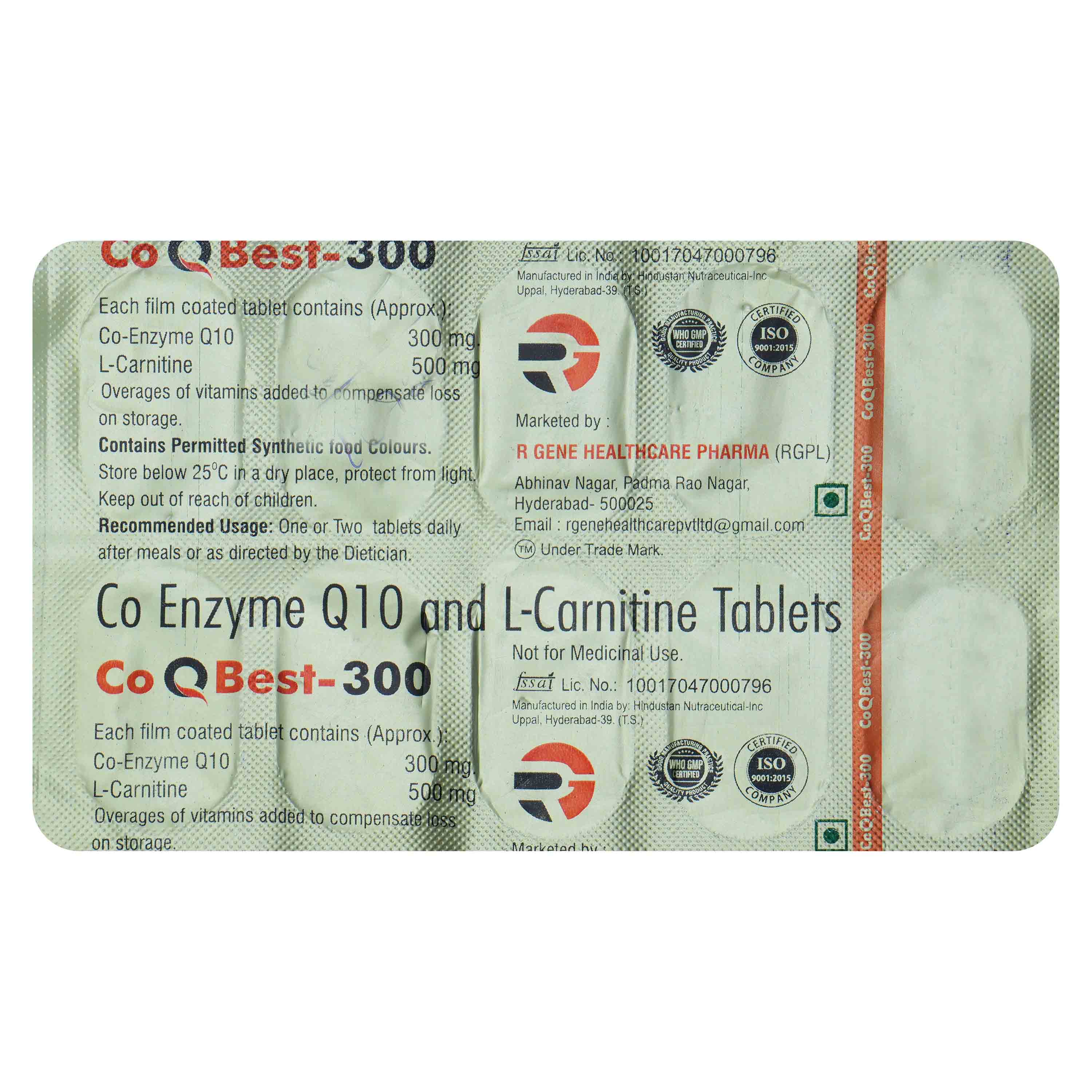 CO Q Best-300 Tablet 10's, Pack of 10 TabletS CO Q Best-300 Tablet 10's, Pack of 10 TabletS
