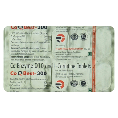 CO Q Best-300 Tablet 10's, Pack of 10 TabletS