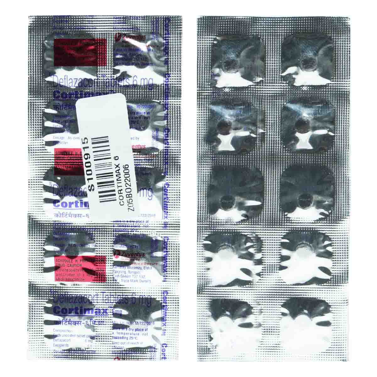 Cortimax 6mg Tablet 10's, Pack of 10 TABLETS Cortimax 6mg Tablet 10's, Pack of 10 TABLETS