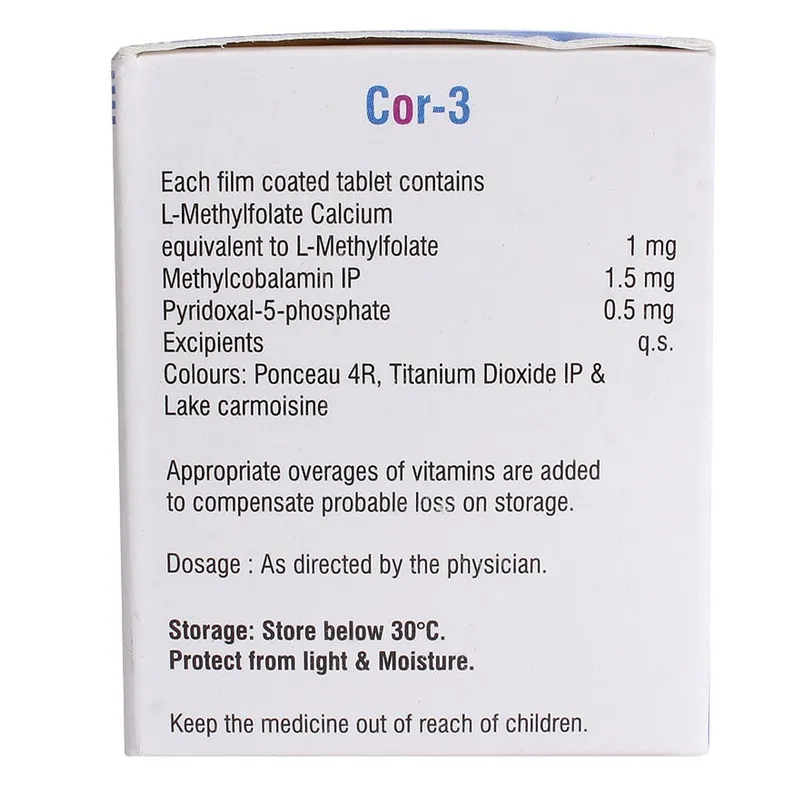 Buy Cor 3 Tablet online | Uses, Side Effects, Price and substitutes ...