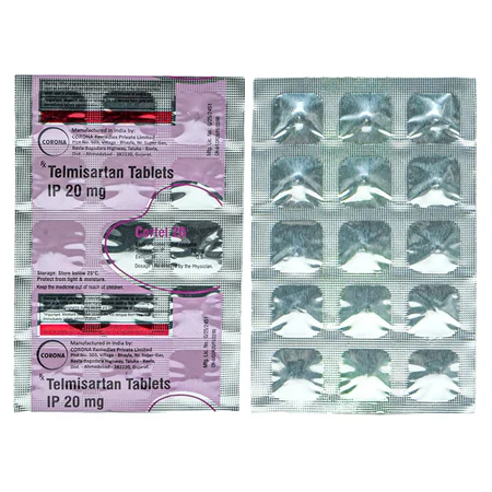 Cortel 20 mg Tablet 15's