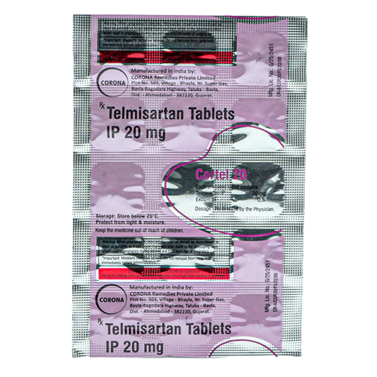 Cortel 20 mg Tablet 15's, Pack of 15 TabletS Cortel 20 mg Tablet 15's, Pack of 15 TabletS