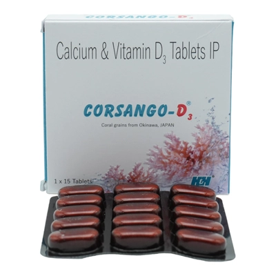 Corsango-D3 Tablet 15's, Pack of 15 TABLETS