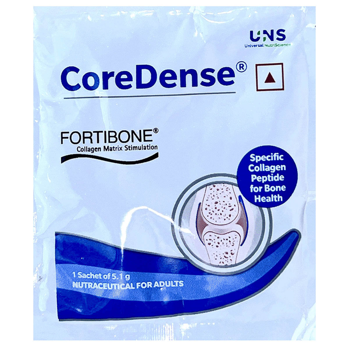 Coredense Collagen Peptides Powder Sachet 5.1 gm, Pack of 1 Powder Coredense Collagen Peptides Powder Sachet 5.1 gm, Pack of 1 Powder