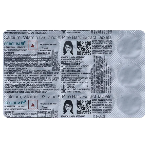 Corcium Fit Tablet 15's