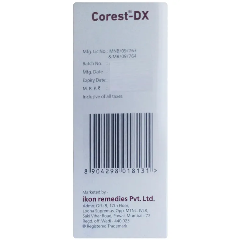 Buy Corest-DX Syrup 100 ml online | Uses, Side Effects, Price and ...