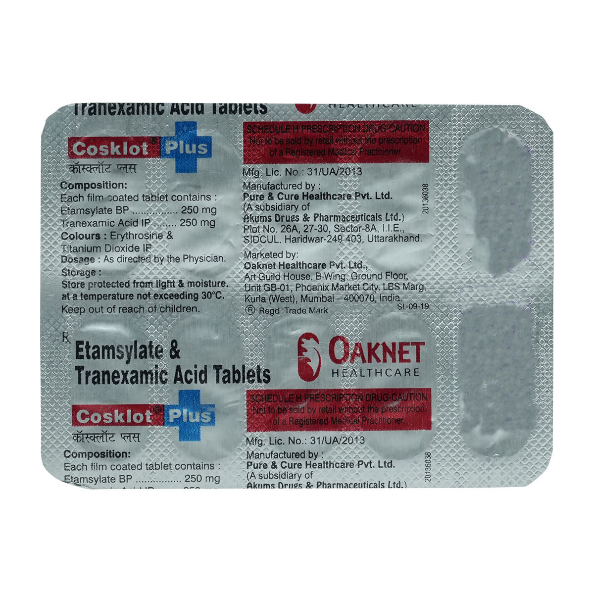 Buy Cosklot Plus Tablet 10's Online