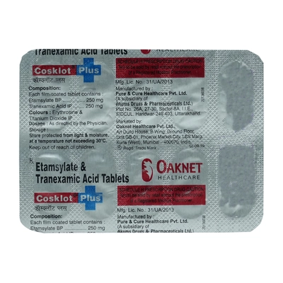 Cosklot Plus Tablet 10's, Pack of 10 TabletS