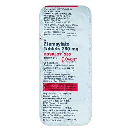 Cosklot 250 Tablet 10's