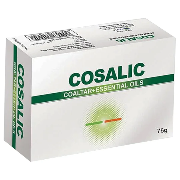 Cosalic Soap 100 gm | Coal Tar Solution With Essential Oils, Pack of 1