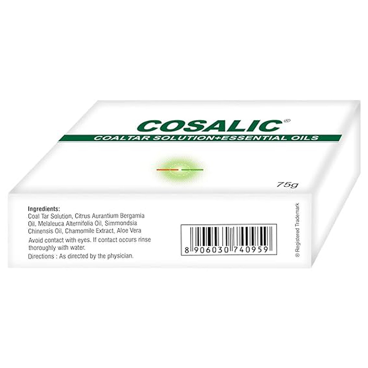 Cosalic Soap 100 gm | Coal Tar Solution With Essential Oils, Pack of 1 Cosalic Soap 100 gm | Coal Tar Solution With Essential Oils, Pack of 1