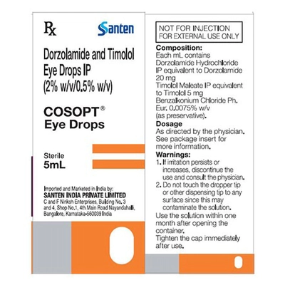 Cosopt Eye Drop 5 ml, Pack of 1 Eye Drops