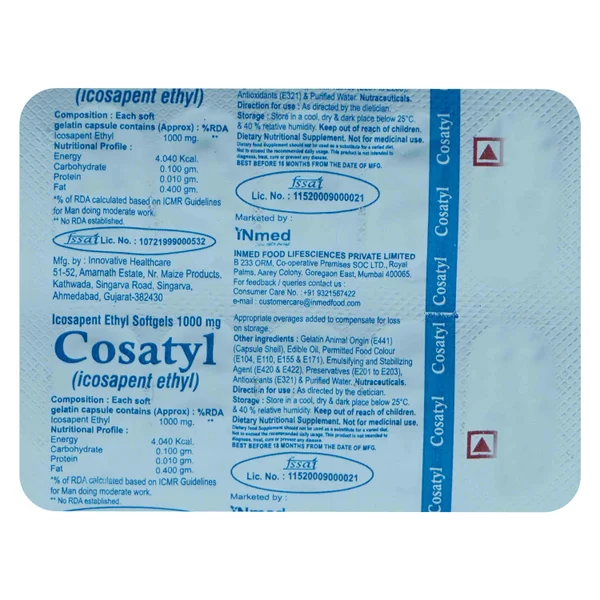 Cosatyl 1000 mg Softgel Capsule 10's