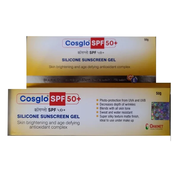 Cosglo SPF 50+ Silicone Sunscreen Gel 50 gm