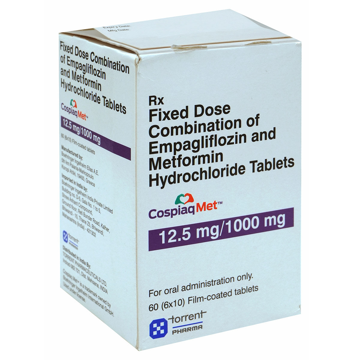 Cospiaq Met 12.5/1000 Tablet 10's, Pack of 10 TABLETS Cospiaq Met 12.5/1000 Tablet 10's, Pack of 10 TABLETS