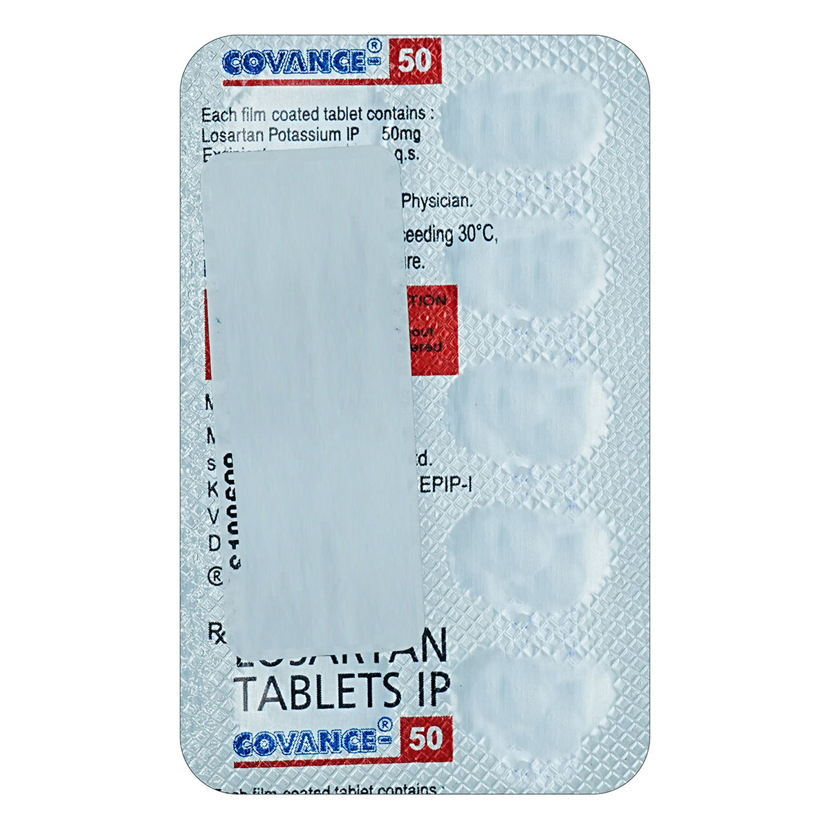 Covance 50 Tablet 10's, Pack of 10 TABLETS Covance 50 Tablet 10's, Pack of 10 TABLETS