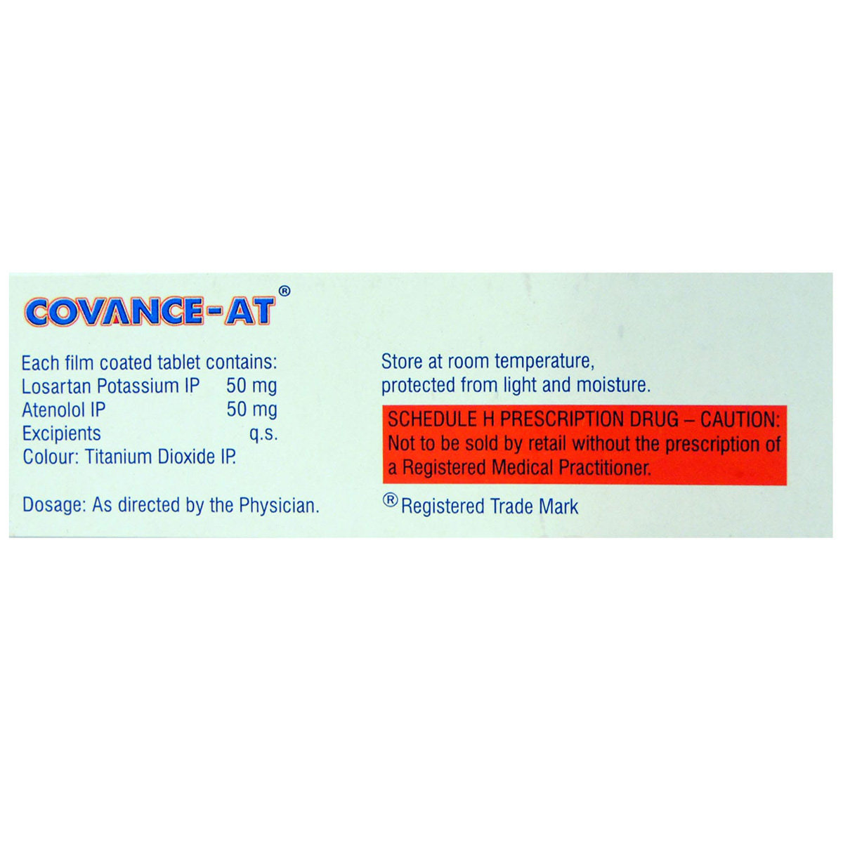 Covance-AT Tablet 10's, Pack of 10 TabletS Covance-AT Tablet 10's, Pack of 10 TabletS