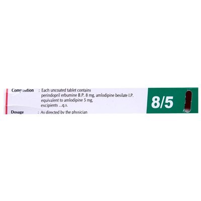 Coversyl-AM 8/5 Tablet 10's, Pack of 10 TABLETS