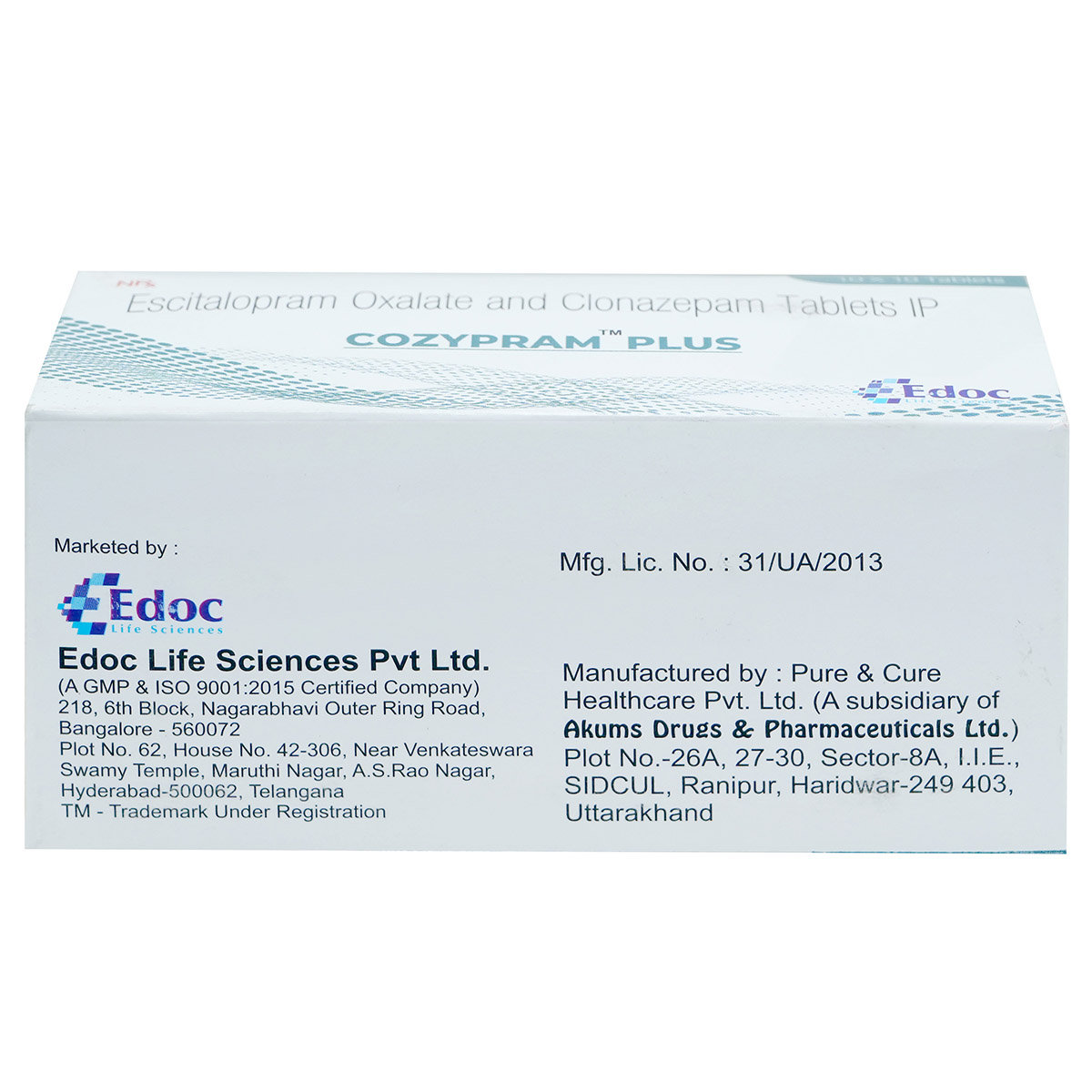 Cozypram Plus Tablet 10's, Pack of 10 TabletS Cozypram Plus Tablet 10's, Pack of 10 TabletS